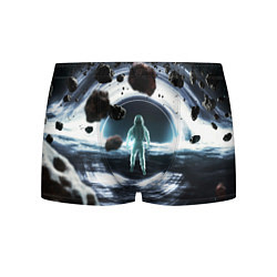 Трусы-боксеры мужские Black hole astronaut, цвет: 3D-принт