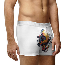 Трусы-боксеры мужские Пламя феникса, цвет: 3D-принт — фото 2