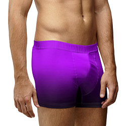 Трусы-боксеры мужские Градиент фиолетово-чёрный, цвет: 3D-принт — фото 2