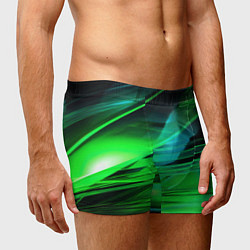 Трусы-боксеры мужские Green light background, цвет: 3D-принт — фото 2