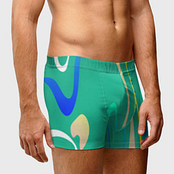 Трусы-боксеры мужские Абстрактное изображение, линии, цвет: 3D-принт — фото 2