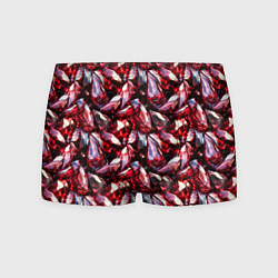 Трусы-боксеры мужские Рубиновый паттерн, цвет: 3D-принт