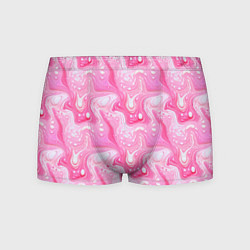 Трусы-боксеры мужские Розовые разводы краски, цвет: 3D-принт