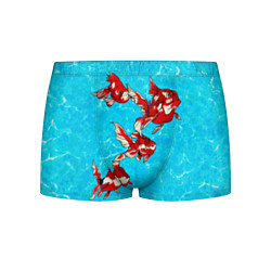 Трусы-боксеры мужские Красная рыбки, цвет: 3D-принт