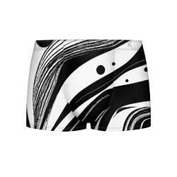 Трусы-боксеры мужские Abstract black and white composition, цвет: 3D-принт