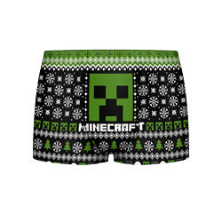 Трусы-боксеры мужские Minecraft christmas sweater, цвет: 3D-принт