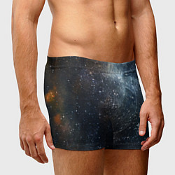 Трусы-боксеры мужские Темное космическое звездное небо, цвет: 3D-принт — фото 2