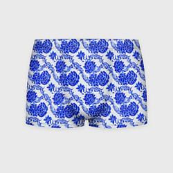 Трусы-боксеры мужские Гжель классика, цвет: 3D-принт
