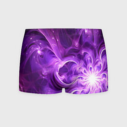 Трусы-боксеры мужские Фиолетовая фрактальная абстракция, цвет: 3D-принт