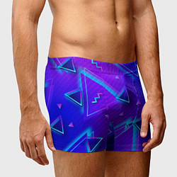 Трусы-боксеры мужские Neon Pattern colored, цвет: 3D-принт — фото 2
