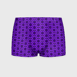 Трусы-боксеры мужские Энергетический щит - фиолетовый, цвет: 3D-принт