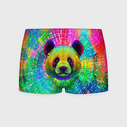 Трусы-боксеры мужские Цветная панда, цвет: 3D-принт