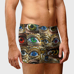 Трусы-боксеры мужские Металлические глаза в стиле стимпанк, цвет: 3D-принт — фото 2