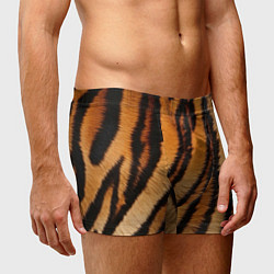 Трусы-боксеры мужские Тигровая шкура, цвет: 3D-принт — фото 2
