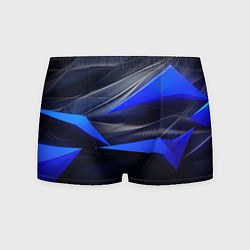 Мужские трусы Black and blue abstract background sport style