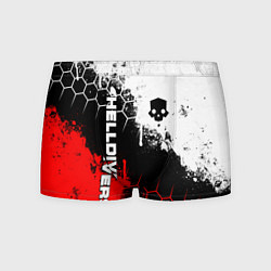Трусы-боксеры мужские Helldivers 2: Skull Logo, цвет: 3D-принт