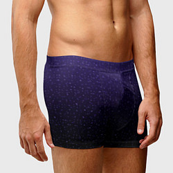 Трусы-боксеры мужские Градиент ночной фиолетово-чёрный, цвет: 3D-принт — фото 2