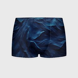 Трусы-боксеры мужские Синие глубокие абстрактные волны, цвет: 3D-принт