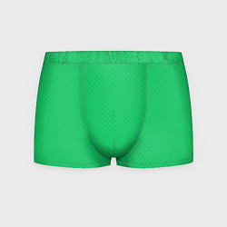 Трусы-боксеры мужские Яркий зелёный текстурированный в мелкий квадрат, цвет: 3D-принт
