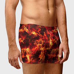 Трусы-боксеры мужские Огненный элементаль, цвет: 3D-принт — фото 2