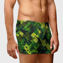Трусы-боксеры мужские Camouflage - pattern ai art, цвет: 3D-принт — фото 2