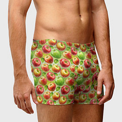 Трусы-боксеры мужские Натуральные яблоки паттерн, цвет: 3D-принт — фото 2