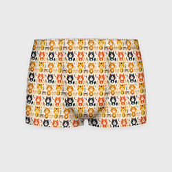 Мужские трусы Разноцветные котята ретро узор