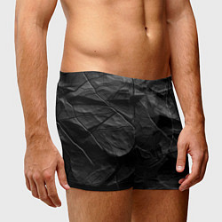 Трусы-боксеры мужские Текстура темной скалы, цвет: 3D-принт — фото 2