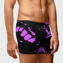 Трусы-боксеры мужские Фиолетовая абстракция, цвет: 3D-принт — фото 2