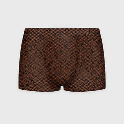 Мужские трусы Волнистая текстура чёрно-коричневый