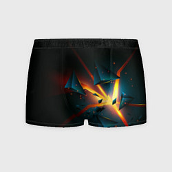 Мужские трусы Разлом плиты - абстрактная расщелина