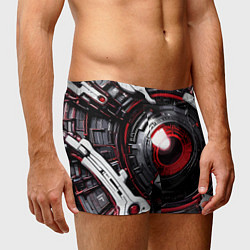 Трусы-боксеры мужские Красная сфера киберпанк, цвет: 3D-принт — фото 2