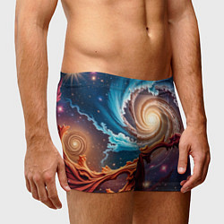 Трусы-боксеры мужские Энергия космоса, цвет: 3D-принт — фото 2