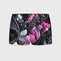 Мужские трусы Чёрно-розовый камень