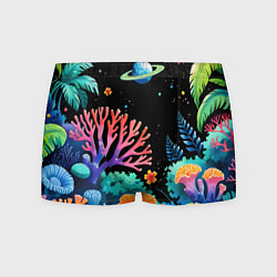 Трусы-боксеры мужские Космический подводный мир, цвет: 3D-принт