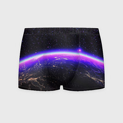 Трусы-боксеры мужские Планета и неоновое свечение, цвет: 3D-принт