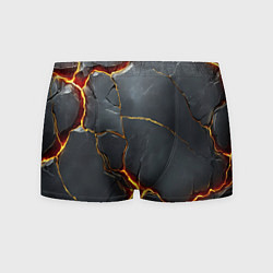 Мужские трусы Серая текстура с золотым изломом