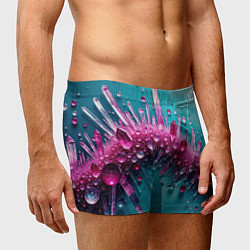 Трусы-боксеры мужские Розовые кристаллы, цвет: 3D-принт — фото 2