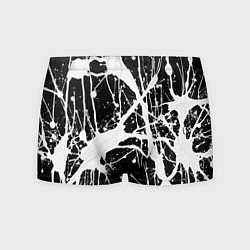 Мужские трусы Брызги белой краски