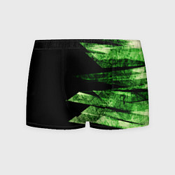 Трусы-боксеры мужские Color green black, цвет: 3D-принт