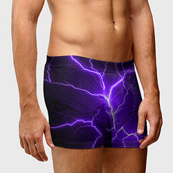 Трусы-боксеры мужские Color purple black, цвет: 3D-принт — фото 2