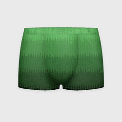 Трусы-боксеры мужские Зеленый градиент текстурные полосы, цвет: 3D-принт
