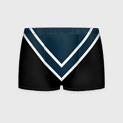 Мужские трусы Синий с чёрным и белые полосы