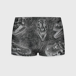 Мужские трусы Черепа динозавров - эскиз