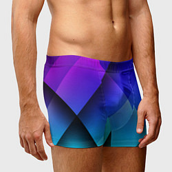 Трусы-боксеры мужские Color blue, цвет: 3D-принт — фото 2