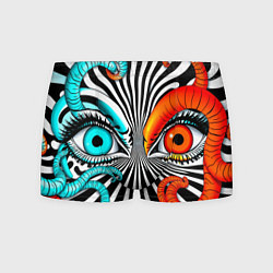 Трусы-боксеры мужские Глаз и щупальца, цвет: 3D-принт