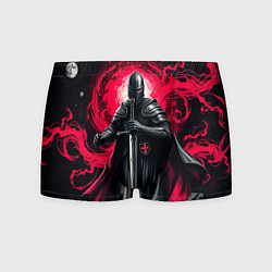 Трусы-боксеры мужские Рыцарь-крестоносец ордена красной звезды, цвет: 3D-принт