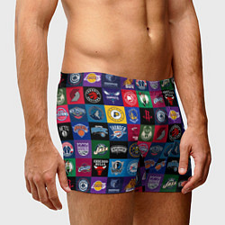 Трусы-боксеры мужские Команды НБА разноцветные, цвет: 3D-принт — фото 2