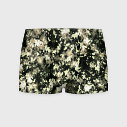Трусы-боксеры мужские Пятнистый чёрно-бежевый, цвет: 3D-принт