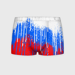Трусы-боксеры мужские Патриот - флаг, цвет: 3D-принт